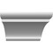 Ekena Millwork 6-in. W x 28-in. D x 40-in. H Olympic Architectural Grade PVC Knee Brace BRCP06X28X40OLY - alternate 4